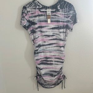 PINK Victoria's Secret Tie-Dye Mini Dress - Black, White, Pink